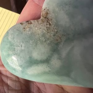 New polished large larimar heart